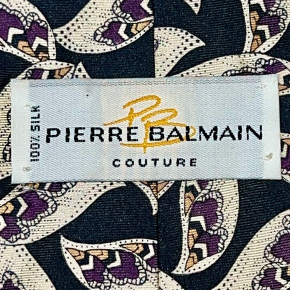 PIERRE BALMAIN COUTURE SILK TIE - Picture 4 of 5